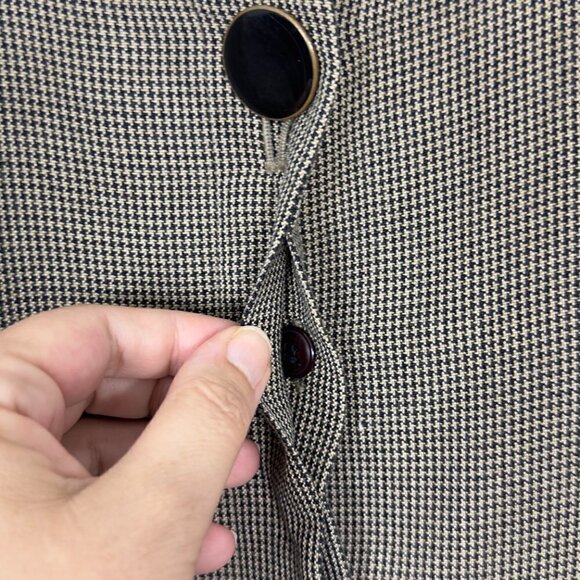 Kasper for ASL Vintage 80's Large Shoulder Pads Hidden Buttons Blazer (14) - Picture 8 of 14